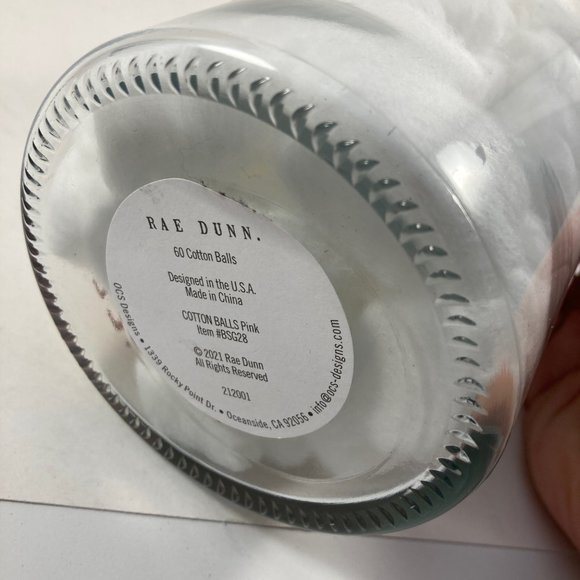 NWT Rae Dunn cotton ball glass rainbow holder - Picture 3 of 4